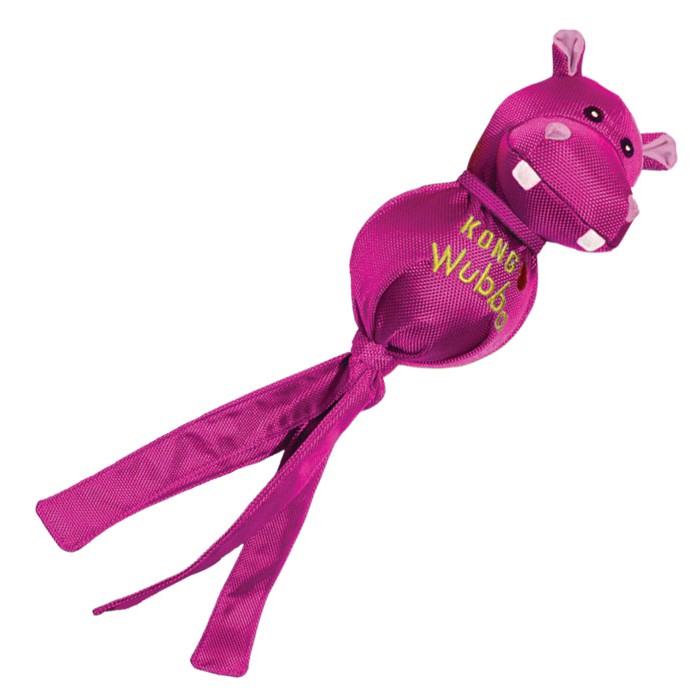 Pink hippo dog clearance toy