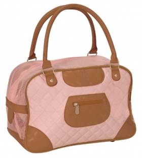 pink pet carrier